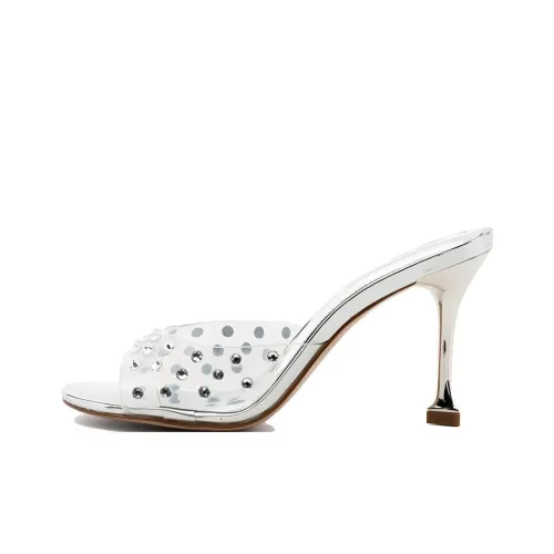 Schutz Слипоны Женские Серебряные