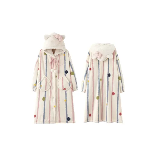 MIOJUER Sleep Халат Зимний Женский Розовый