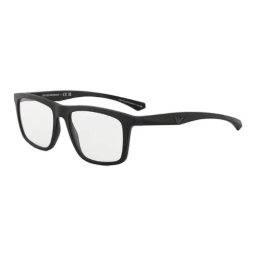 EMPORIO ARMANI Nylon Rectangular Sunglasses Unisex Black