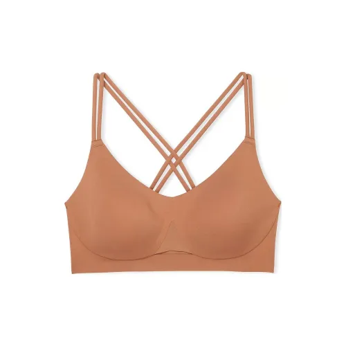 Victoria's Secret VSX ELEVATE Strappy Comfort Спортивный бюстгальтер Карамельный бюстгальтер Женские Карамель