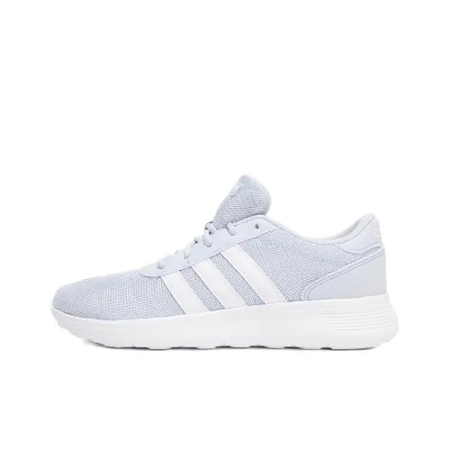 Adidas Lite Racer Противоскользящий Устойчивый к истиранию MID Топ Повседневная обувь Женская Светло-синяя