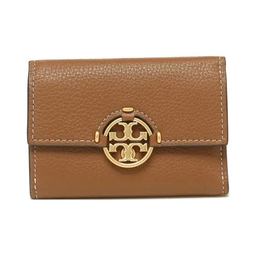 TORY BURCH Miller Кожа Кошелек Средний Женские Коричневый
