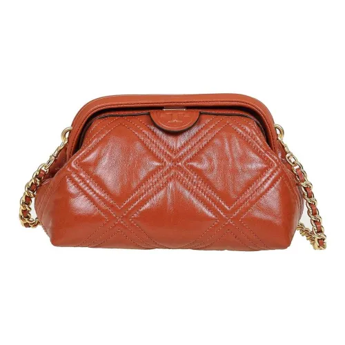 TORY BURCH Fleming Глазурованное покрытие Кожа Сумка через плечо Женская Красная