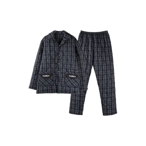 Qin Jing Синий Мужской Пижамный комплект