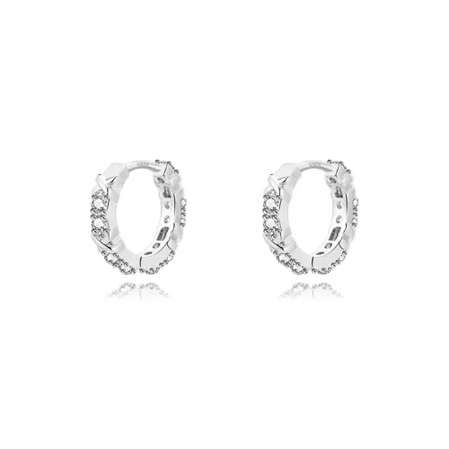 EAR PARTNER Серьги-гвоздики из серебра 925 пробы женские