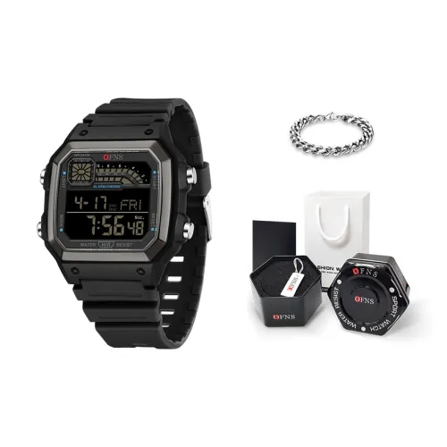 OFNS Электронные Движение Унисекс Часы 42,5мм*40мм*13мм Черные
