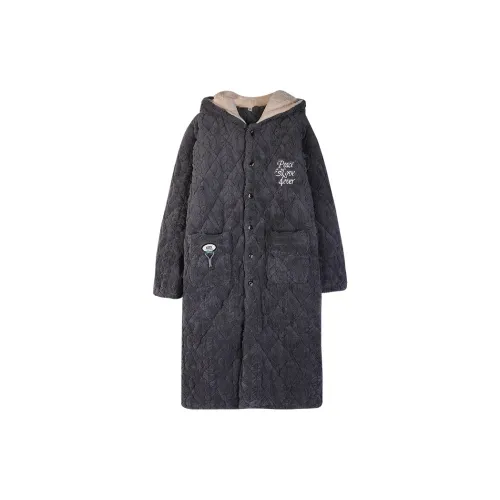 Qiao Ni Tong Мужской халат для сна серый