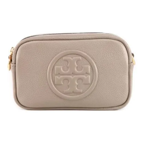 TORY BURCH Perry Коровья кожа Camera Сумка Сумка через плечо Мини Женская Серый