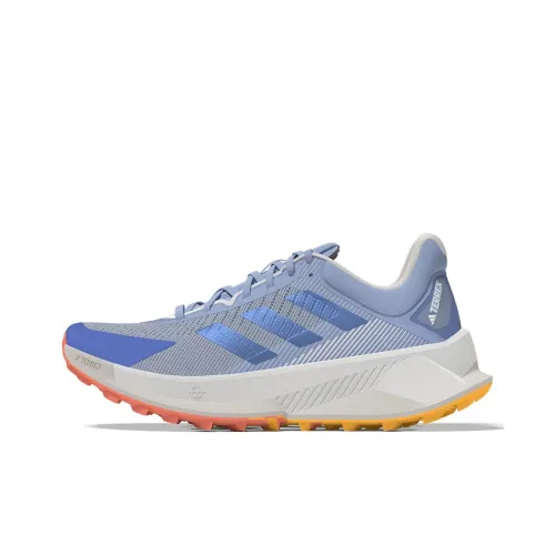 adidas Terrex Soulstride Trail Slip Resistant Abrasion Resistant Низкий Топ Беговые кроссовки Женские Синий