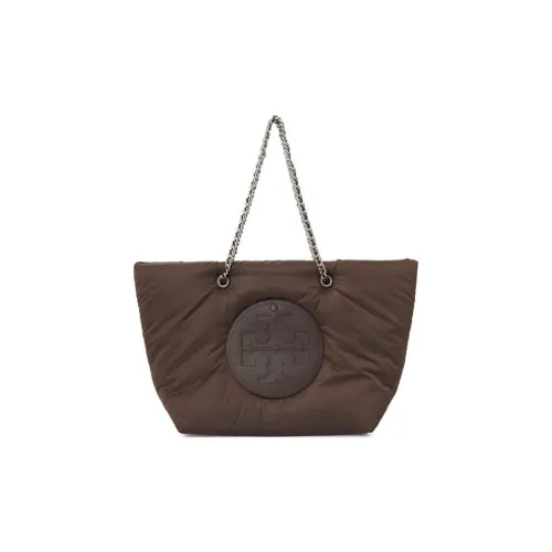 TORY BURCH Ella Искусственная кожа Переработанный полиэстер Тоут Сумка Сумка для покупок Сумка Сумка через плечо Женская Красно-коричневый