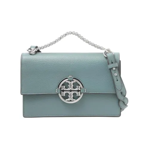 TORY BURCH Miller GRAIN LEATHER с замшей Сумка через плечо Сумка на плечо Женская Арктический синий цвет