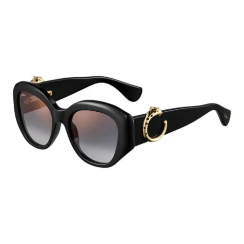 Cartier OVAL SUNGLASSES Унисекс Черный