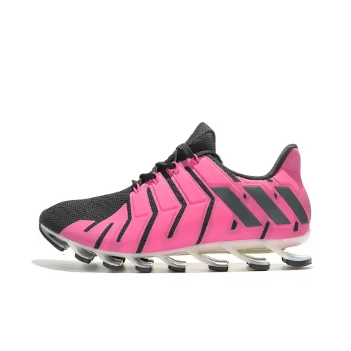 Adidas Springblade Pro Slip-resistant Abrasion-resistant Low-top Беговые кроссовки Унисекс Розовый Черный
