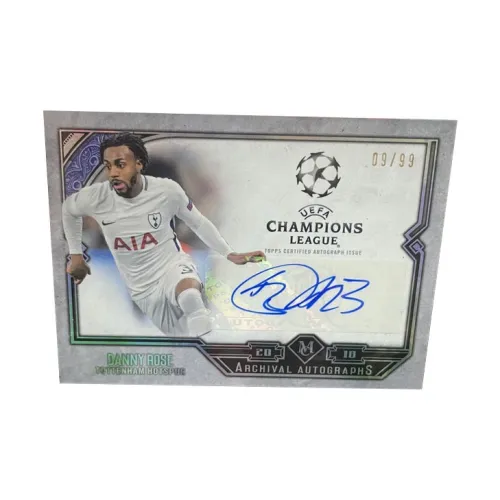 Topps Champions League Museum Подпись Англия Тоттенхэм Дэнни Розовый Игрок Карта Спортивные карты 1 шт