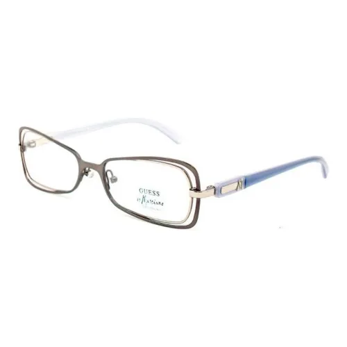 GUESS Металлические ацетатные оправы для очков нерегулярной формы женские коричневые