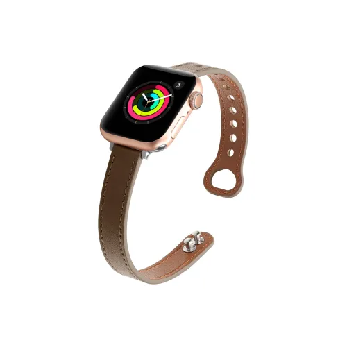 Часы AOMN Полоска Apple Совместимость 41 мм Естественный материал кожи