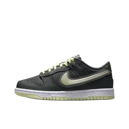 Nike Dunk Slip-Resistant Abrasion-Resistant Low Top Детские Скейтбординги Черный
