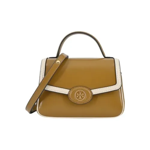 TORY BURCH Robinson Телячья кожа Через плечо Одно плечо Сумка Маленькая Женская Хаки