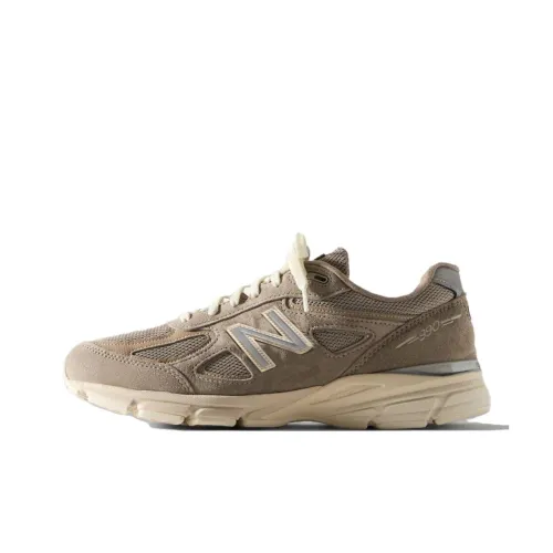 KITH x New Balance NB 990 V4 Дышащие Низкие Кроссовки для Бега Унисекс Серые