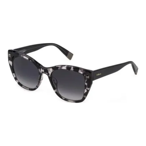 Furla Ацетат Квадратные Солнцезащитные Очки Унисекс Серые