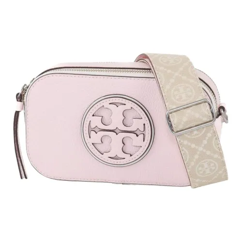 TORY BURCH Miller Коровья кожа Camera Сумка Сумка через плечо Мини Женская Хлопковая конфета