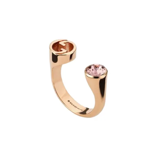 GUCCI Crystal Rings Унисекс Розовое золото