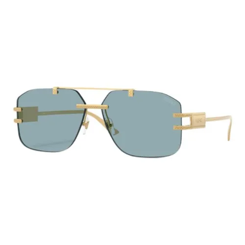 VERSACE Металл Aviator Солнцезащитные очки Унисекс Золото