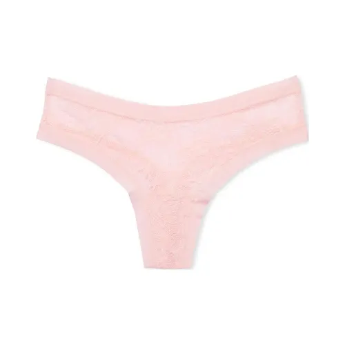 Victoria's Secret No Show Стринг Panty PRETTY Blossom Женские трусы 1 упаковка розовый