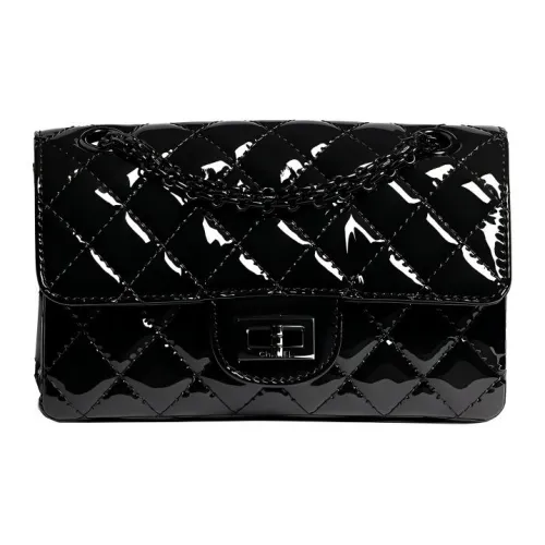 CHANEL So Black 2,55 Сумка с клапаном из телячьей кожи сумка через плечо сумка с цепочкой сумка на плечо женская черная