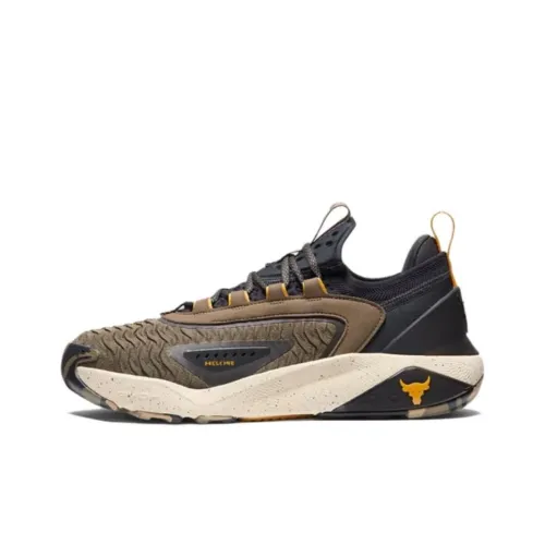 Under Armour Project Rock 7 Тренировочные кроссовки Низкий топ Коричневый Черный Унисекс