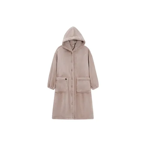 Sha Qian Сон Халат Женский Светло-Серый