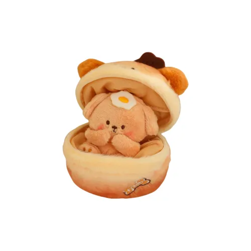 OU DI PIG Woof Bakery Креативный Soft and Cute Собака Яйцо Куклы Плюшевый Брелок 10 см Рекомендуемый рост