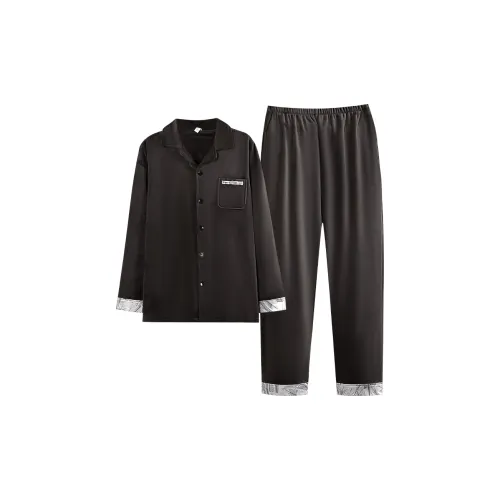 UAVAE Черный мужской комплект пижам
