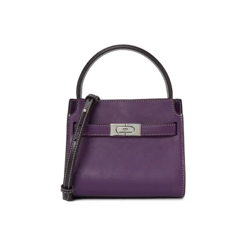 Tory Burch Сумка через плечо из коровьей кожи женская фиолетовая
