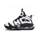 A369 Черный Белый (Кожаный Верх Высокие Кеды)