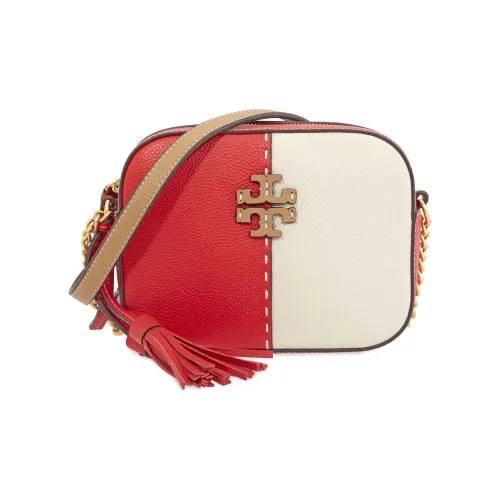 TORY BURCH McGraw Leather Camera Bag Crossbody Bag Women's Khaki Multicolor TORY BURCH McGraw Кожа Camera Сумка через плечо Женская Хаки Многоцветная