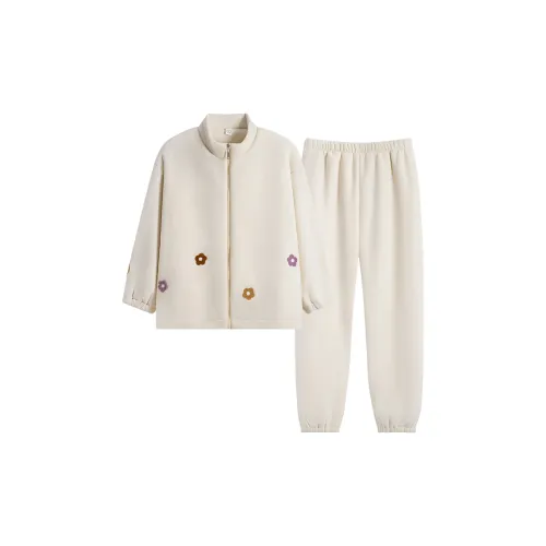 Sha Qian Пижамный комплект женский молочно-белый