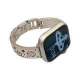 Звездный свет + Черный / Капающая Звезда Скрученый Металлический Ремешок для Часов