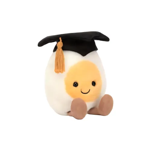 JELLYCAT Fun Food Collection Выпускной Вареное яйцо Куклы Плюшевая кукла Высота в сидячем положении 15 см