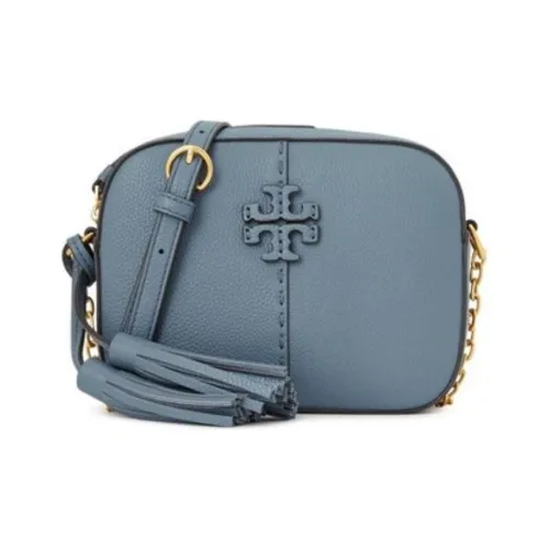 TORY BURCH McGraw кожа Camera сумка ручная сумка сумка через плечо женская синяя