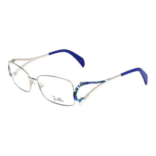 EMILIO PUCCI Металл Прямоугольные Оправы для очков Женские Светлое золото