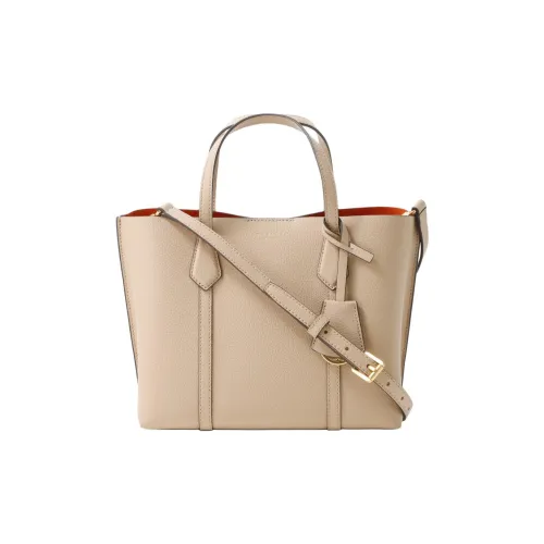 TORY BURCH Perry Litchi Grain Leather Tote Bag Shopping Bag Shoulder Bag Handbag Small Women's Pink