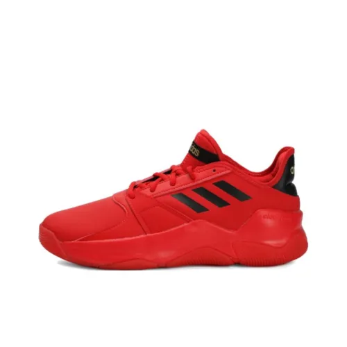 Adidas Streetflow Slip Resistant Abrasion Resistant Низкий Топ Баскетбольные кроссовки Мужской Красный