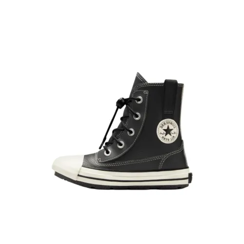 Converse Chuck Taylor All Star Детские кожаные сапоги Черный Kids