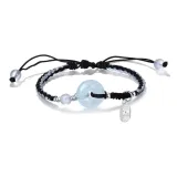 Черный, Спокойный, Застежка, Ткань, Вязаный, Браслет