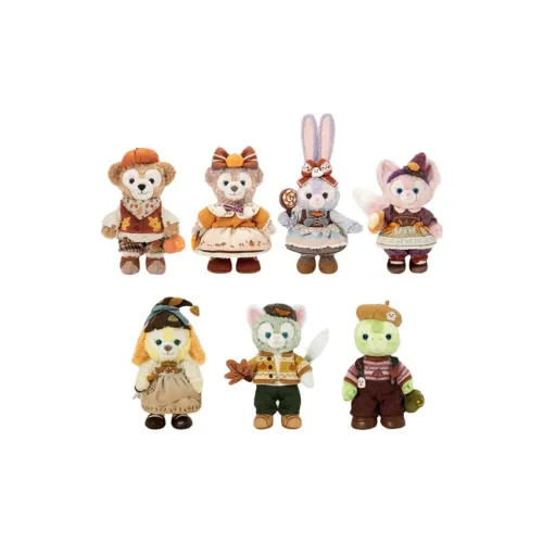 Disney 2024 Хэллоуин Коллекция Duffy и Friends Плюшевый набор кукол Плюшевая кукла