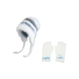 Белая перчатка-шапка-бини