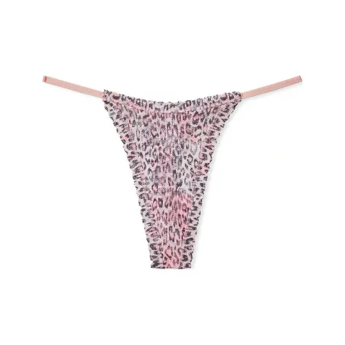 Victoria's Secret The LACIE Кружево STRING Стринг Пантика Самые Чистые Розовые Cheetah Нижнее белье Женские 1 Пачка Розовые Cheetah