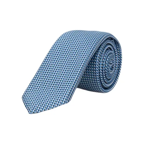 BOSS Переработанный полиэстер шелковые галстуки мужские синий