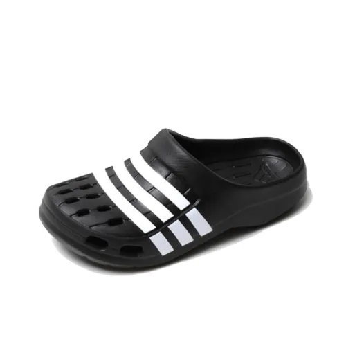 Adidas Устойчивые к истиранию домашние тапочки унисекс черные